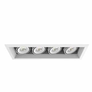 18-in 60W Recessed Downlight, 4-Light, Flood, 120V, 5156 lm, 3500K, WH