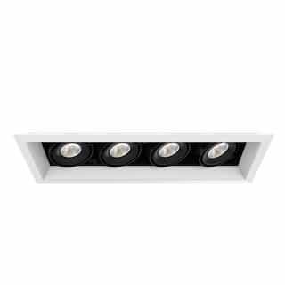 18-in 60W Recessed Downlight, 4-Light, Wide, 120V, 5156 lm, 3500K, WH