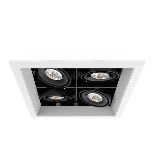 10-in 60W Recessed Downlight, 4-Light, Flood, 120V, 5156 lm, 3000K, WH