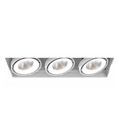 18-in 78W Recessed Downlight, 3-Light, Wide, 120V, 7500 lm, 3500K, WH