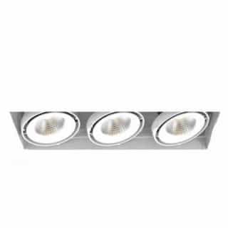 Eurofase 18-in 78W Recessed Downlight, 3-Light, Wide, 120V, 5000 lm, 3000K, WH