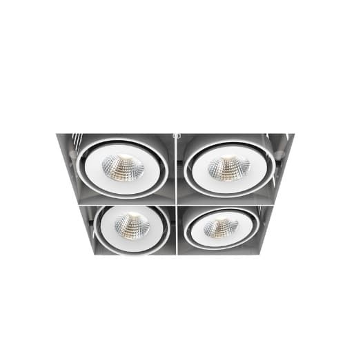 Eurofase 8-in 60W Recessed Downlight, 4-Light, Wide, 120V, 5160 lm, 3000K, WHT