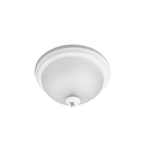 11-in 11W LED Flush Mount Ceiling Light w/ Acid-Etched Glass, 900 lm, 3000K, White