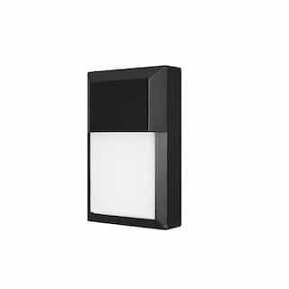 Euri Lighting 12W LED Wall Pack w/ Photocell, 1000 lm, 120V, 3000K, Black