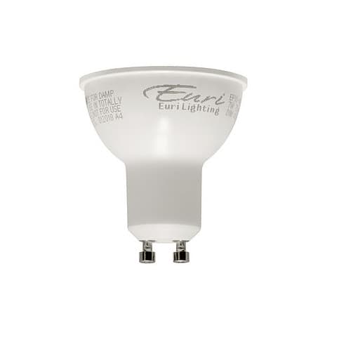 Euri Lighting 7W LED PAR16 Bulb, Dimmable, 40 Degree Beam, GU10, 450 lm, 120V, 5000K
