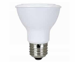 7W LED PAR20 Bulb, Dimmable, 40 Degree Beam, E26, 550 lm, 120V, 5000K