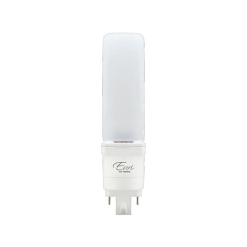 Euri Lighting 12W Horizontal LED PL Bulb, Hybrid, G24Q, 1100 lm, 120V-277V, 3000K