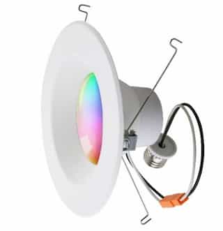 6-in 13W Smart LED Recessed Downlight, Dimmable, 900 lm, Multicolor Selectable CCT