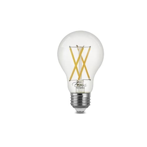 Euri Lighting 8.5W LED A19 Filament Bulb, Dimmable, E26, 450 lm, 120V, 3000K