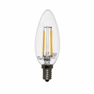 2700K 4W B10-2000E Warm White LED Filament Bulbs - Energy Star