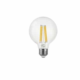 7W LED G25 Filament Bulb, Dimmable, E26, 800 lm, 120V, 2700K