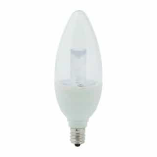 Forest Lighting 3W 5000K LED Dimmable Candelabra Lamp, Blunt Tip