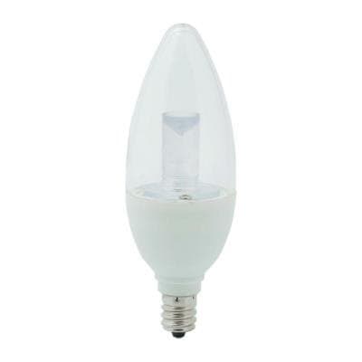 4.5W 5000K LED Dimmable Candelabra Lamp, Blunt Tip