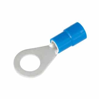 #16-14 AWG Blue Ring Terminals, Vinyl-Insulated