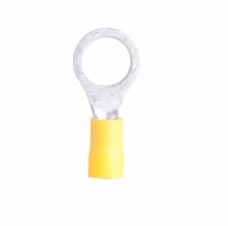#12-#10 Yellow Ring Terminals, Vinyl-Insulated