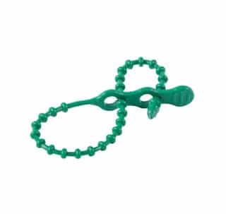 12" Green Beaded Cable Ties