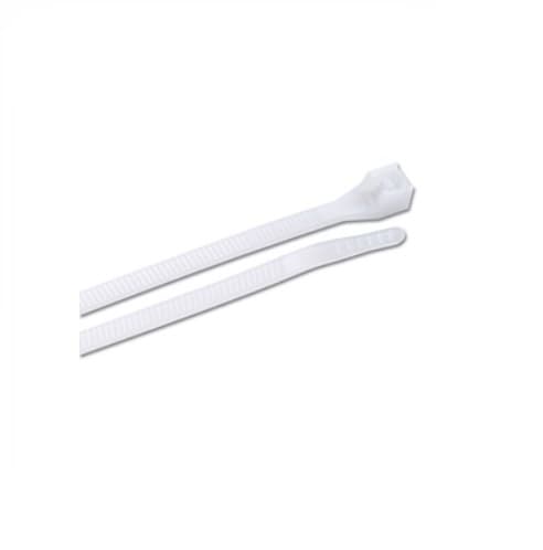 8" White Double Lock Cable Ties