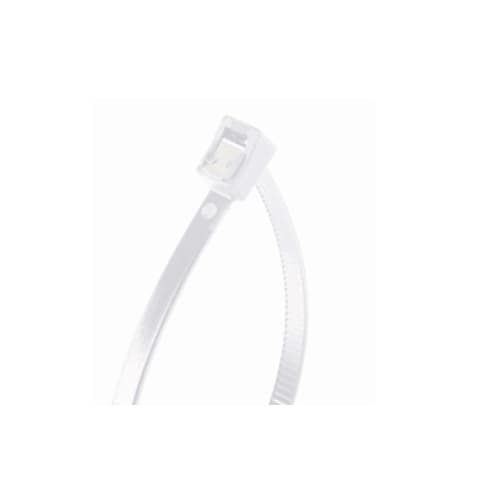 11" White Self-Cutting Cable Ties