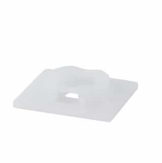 Mounting Base for Cable Ties, 1 x 1", White