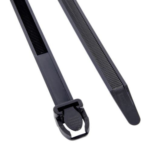 21" Black Releasable Cable Ties
