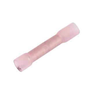  #22-16 AWG Transparent Pink Butt Splices