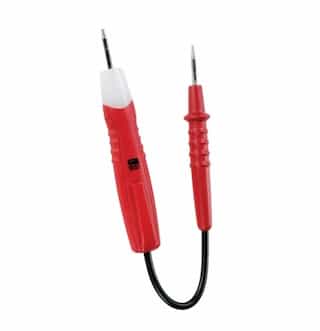 80-250V AC/DC Circuit Tester, Twin Probes, Red