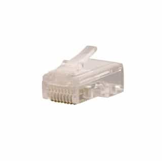 Cat 5 Modular Plugs, 8-Position, 8 Contact, Solid Wire