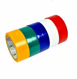  60-Ft Electrical Tape, 5-Piece, Assorted Colors
