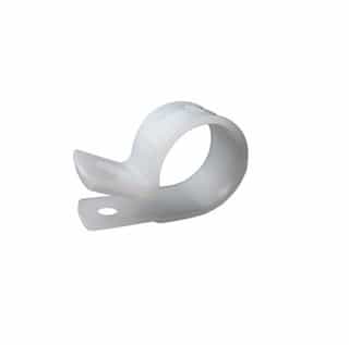 Natural Plastic Cable Clamps, Screw/Nail Mount
