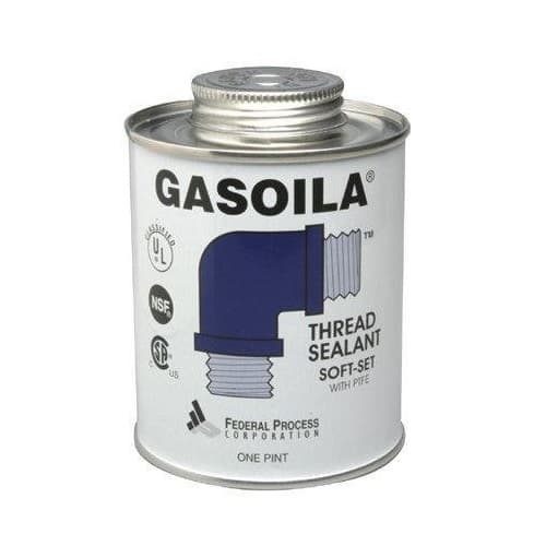 Gasoila Soft-Set Thread Sealants w/ 1 Pt Bruch Top Can, Blue/Green