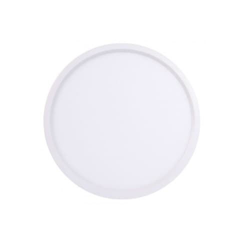 12-in 22W Surface Mount Disk Light, 1400 lm, 120V, Selectable CCT, WHT