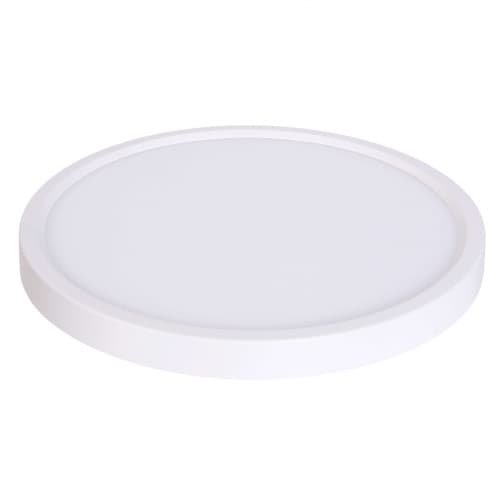 22W 12" Round Edge Lit LED Disk, Dimmable, 3000K, Nickel