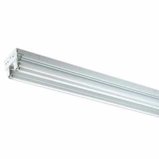 4 Foot LED Ready T8 Tube Tandem Channel Strip, 2 Lamps, No Ballast