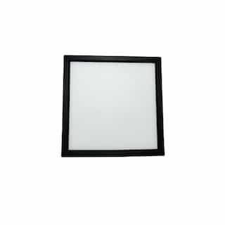 GlobaLux 22W 12" Square Edge Lit LED Disk, Dimmable, 3000K, Black