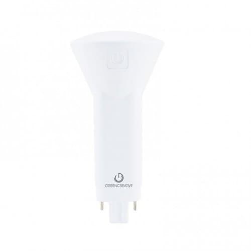 6W Vertical LED PL Bulb, Plug & Play, Dimmable, G24, 570 lm, 120V-277V, 2700K