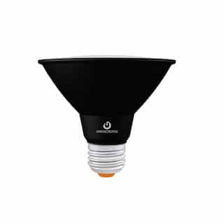 11W LED PAR30 Bulb, Short Neck, 75W Hal Retrofit, Flood, E26, Dim, 990 lm, 3000K, Black