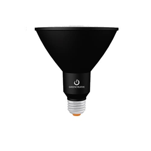 15.5W LED PAR38 Bulb, Dimmable, 25 Degree Beam, E26, 1370 lm, 120V, 3000K, Black