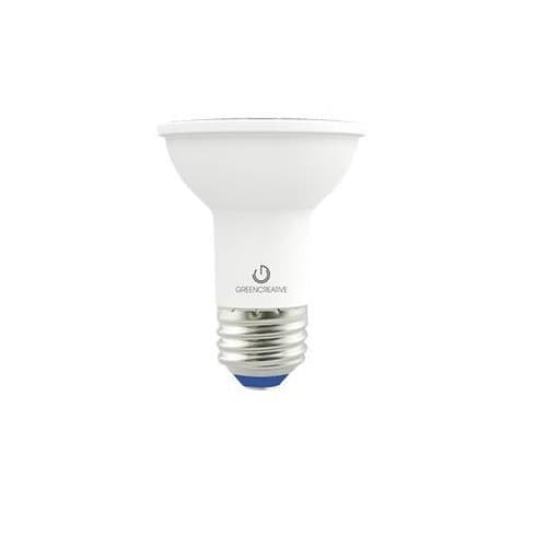 5.5W LED PAR20 Bulb, Dimmable, 40 Degree Beam, E26, 525 lm, 120V, 3000K