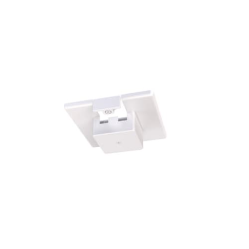 Floating Canopy Feed for Single Circuit J-Type Track, White