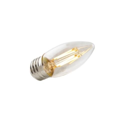 5.5W LED Filament Bulb, Dimmable, E26, 500 lm, 120V, 2700K, Clear