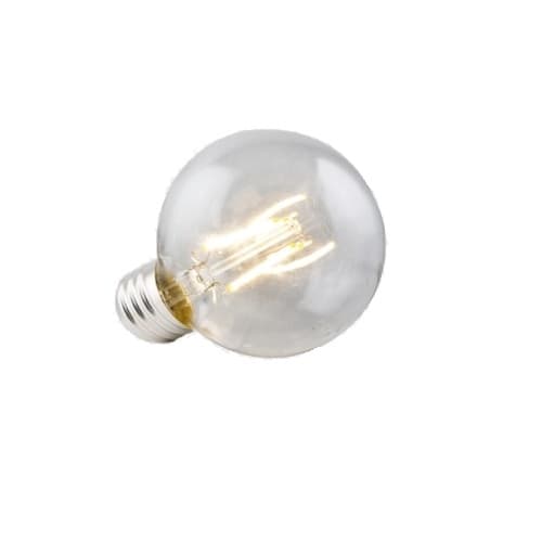 5.5W LED Filament Bulb, E26, Dimmable, 500 lm, 120V, 2700K, Clear