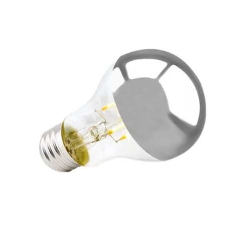 Green Creative 7.5W LED A19 Filament Bulb, E26, Dimmable, 700 lm, 120V, 2700K, Silver