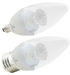Green Creative 4.5W B11 Dimmable LED Bulb with Candelabra Base, 2400K, 275 Deg Beam Angle