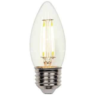 Green Creative 3.5W Filament LED Candelabra B11 Bulb, Dimmable, 350 lm, 2700K