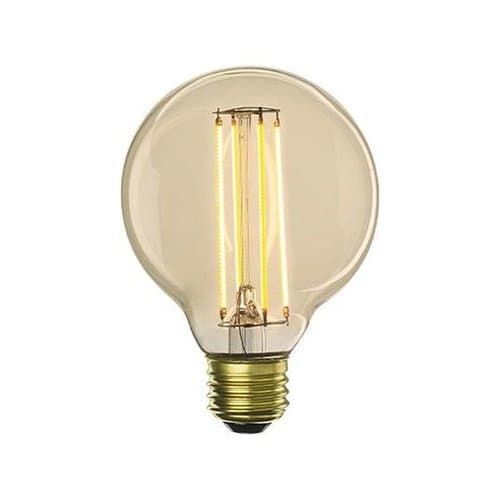 4.5W LED G25 Filament Bulb, Omni-Directional, Dimmable, E26, 380 lm, 120V, 2400K