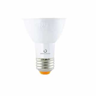 8W LED PAR20 Bulb, Dimmable, 40 Degree Beam, E26, 535 lm, 120V, 2700K