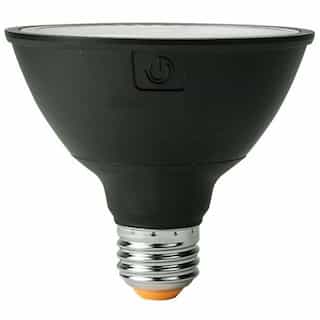 Green Creative 13W LED PAR30 Bulb, Dimmable, Flood, 1050 lm, 3000K, Short Neck, Black
