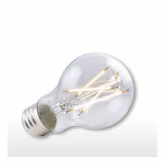7.5W LED A19 Filament Bulb, Dimmable, E26, 800 lm, 120V, 2700K