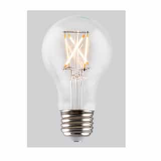 5W LED A19 Filament Bulb, Dimmable, E26, 450 lm, 120V, 2700K