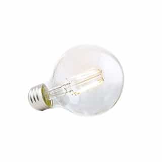 3.8W LED G25 Filament Bulb, Dimmable, E26, 350 lm, 120V, 2700K